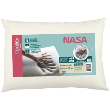 Imagem de Travesseiro Ortopédico Nasa Capa 100% Algodão 50x70 Duoflex