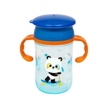 Imagem de Copo Treinamento 360 Bubazoo ALÇA Antivazamento 300ML Buba, Azul