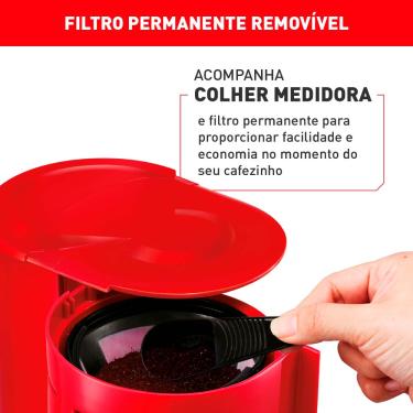 Imagem de Cafeteira Elétrica Arno Classic CFC2 Vermelha 12 Xícaras - 127V
