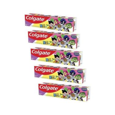 Imagem de Kit 5 Cremes Dentais Kids Colgate Teen Titans Go 60g