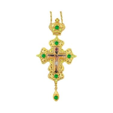 Imagem de Pingente De Cruz Ortodoxa Com Corrente, Presente De Bênção De Jesus Pa