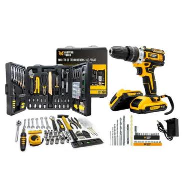 Imagem de Parafusadeira Furadeira De Impacto Profissional 21v Modelo FST009 2 Ba