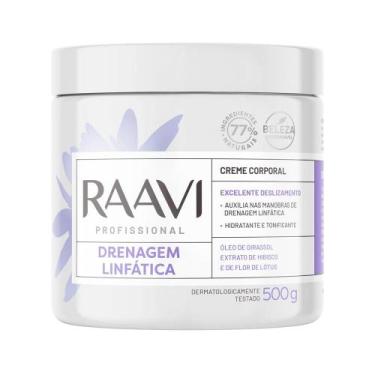 Imagem de Creme Para Massagem Corporal Raavi Drenagem Linfática 500g