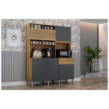 Imagem de Cozinha Compacta Valdemóveis Canastra com Balcão 5 Portas 1 Gaveta, Ci