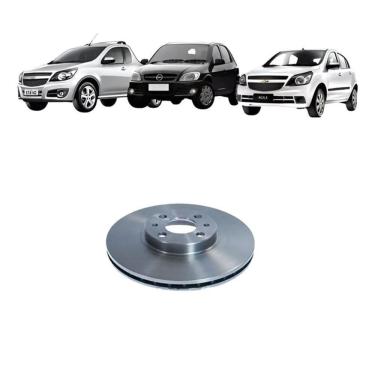 Imagem de Disco de Freio Dianteiro Ventilado D17 para Chevrolet Agile Celta Corsa Prisma Astra Mo...
