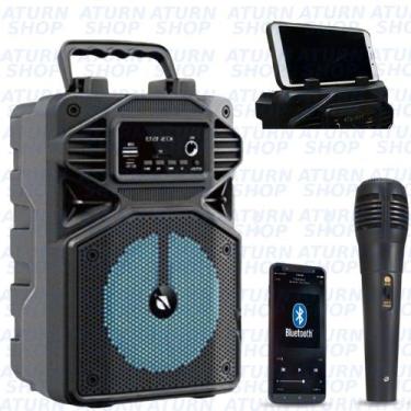 Imagem de Caixa de Som Caixinha Bluetooth fone Portatil Usb Sd Fm Bateria Recarr