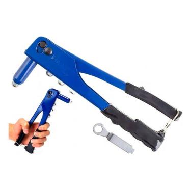 Imagem de Rebitadeira Manual Profissional Longa 9,5 Polegadas Bico Aço Berg Tool