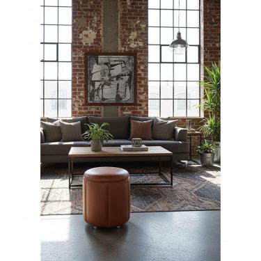 Imagem de Puff Redondo Baú Não é Segredo Debrum Courvin Valência Cacau 40x45 Ns0618