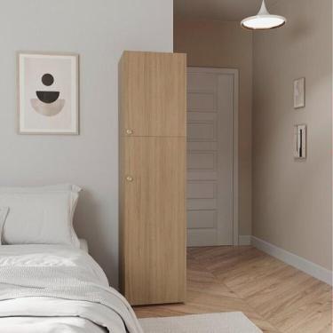 Imagem de Módulo 45x180cm 2 Portas 1 Kit Prateleira Frame CabeCasa MadeiraMadeir