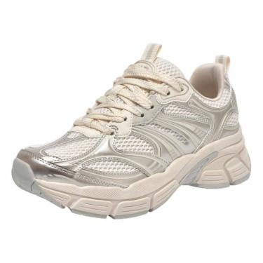 Imagem de Tenis Feminina Plataforma Tendência Leve Casual Via Marte