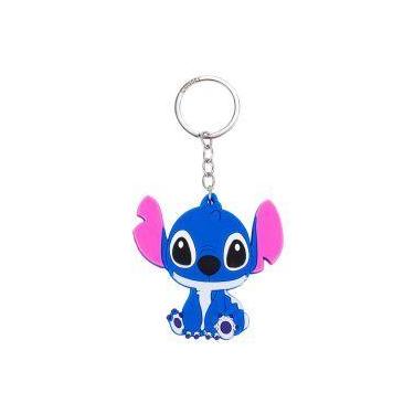 Imagem de Chaveiro stitch sentado silicone 6.5cm - disney