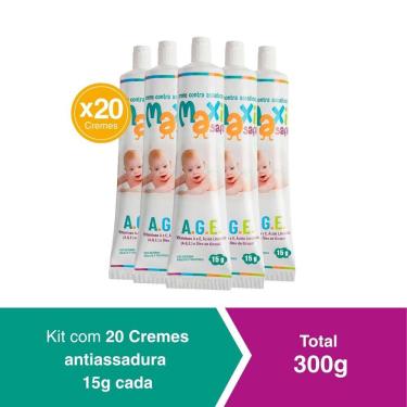Imagem de KIT Creme Pomada de Assadura  Óleo Girassol A.G.E  15g Maxi Baby