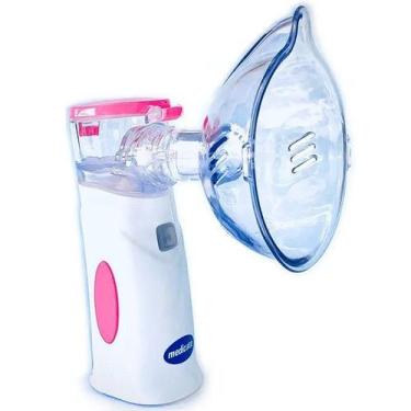 Imagem de Inalador Nebulizador de Rede Medicate sem Fio MD4600, Rosa