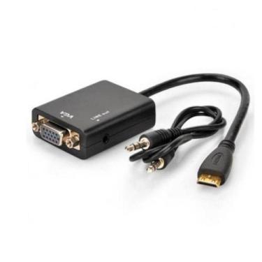 Imagem de Adaptador Conversor HDMI para VGA Com Audio Shinka