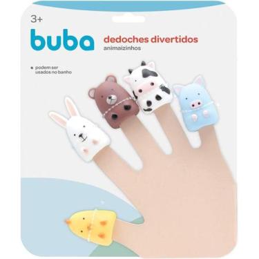 Imagem de Dedoches Fantoche Dedos Animaizinhos Impermeável Buba 09728