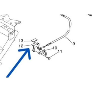 Imagem de Suporte da trava do selim original yamaha xt660 2c1f478x00