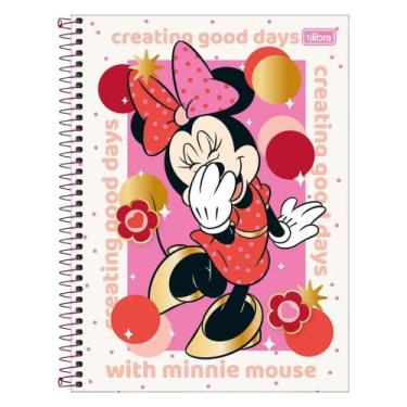 Imagem de Caderno Escolar Espiral Universitário 1 Matéria Minnie Mouse 80 Folhas