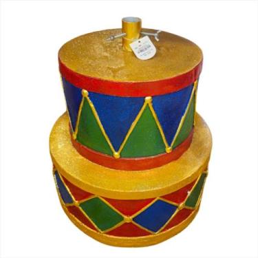 Imagem de Base Para Árvore de Natal 2 Tambores Em Resina 40cm x 46cm - Magizi