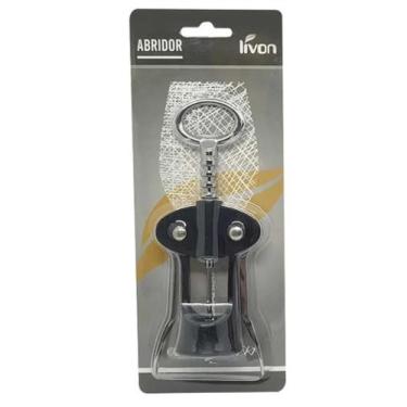Imagem de Abridor Saca Rolhas Vinho Inox Eficiente E Prático para Presente - liv