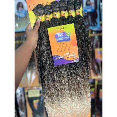 Imagem de Cabelo Cacheado 65cm Cherey Isabel Curly Fibra Bio Orgânica 300gr Idên