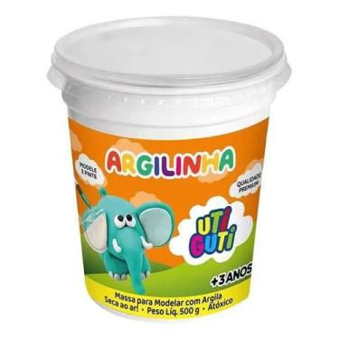 Imagem de Argilinha Massa Modelar com Argila Utiguti Pote 500g