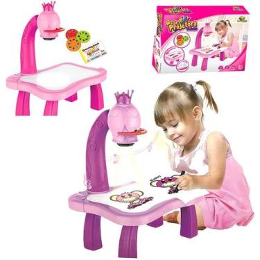 Imagem de Mesa Projetora Lousa Magica Infantil Para Desenhar E Pintar Com Caneti