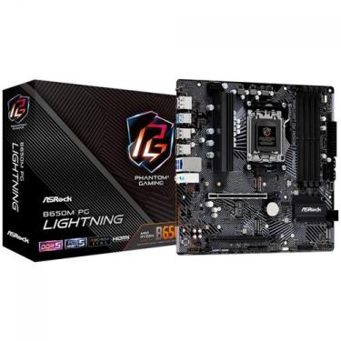 Imagem de Placa Mãe ASRock B650M PG Lightning, Chipset B650, mATX, AMD AM5, DDR5