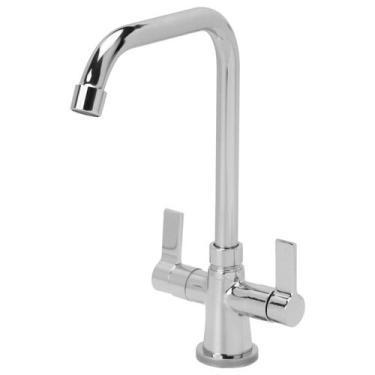 Imagem de Torneira Furkin Misturador Monobloco Cozinha Mesa Tubo Aladim 1/4 de V