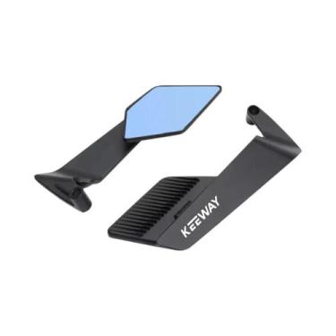 Imagem de Espelho Retrovisor Lateral Stealth Para Motocicletas Keeway Hurricane 