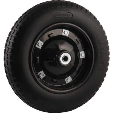 Imagem de Roda Completa com Pneu Maciço Aro 8 Furo 3-4 Capacidade 100 kg Uso Urbano 2 Rolamentos Vonder