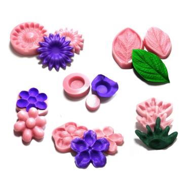 Imagem de Frisadores modeladores de eva kit 6 forminhas de doces finos