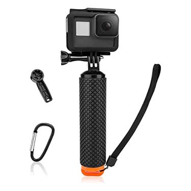 Imagem de Luxebell Suporte de mão flutuante, suporte para Gopro Hero 12 11 10 9 8 7 6 5 Max Session 4 3+, acessórios de montagem de alça para câmera de ação AKASO EK7000 V50 Pro Brave 4 Campark DJI OSMO
