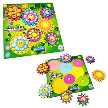 Imagem de Brinquedo Educativo Didático Infantil Peças Jardim Gira Gira De Montar Engrenagens - Maninho Brinquedos
