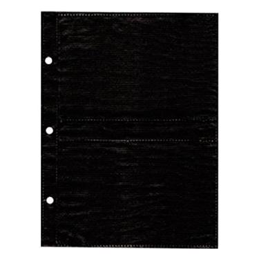 Imagem de Refil Preto para Álbum de Fotos 10x15 cm - 10 Folhas - 23,5x17,6 cm