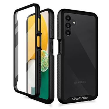 Imagem de Wahhle Capa para Samsung Galaxy A13 5G, protetor de tela embutido corpo inteiro à prova de choque slim fit capa protetora para telefone Samsung A13 5G 6,5 polegadas masculino feminino preto/claro