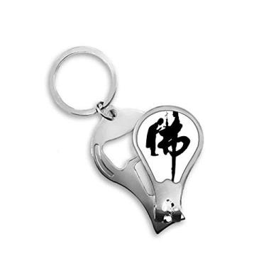 Imagem de Cultura Religião Alfândega Monge Guanyin Cortador de Unhas Abridor Chaveiro Tesoura