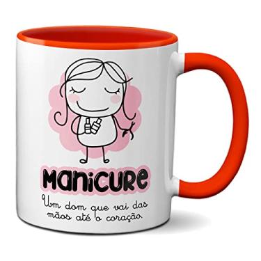 Imagem de Caneca Manicure Um Dom Que Vai Das Mãos Até O Coração (Vermelha)