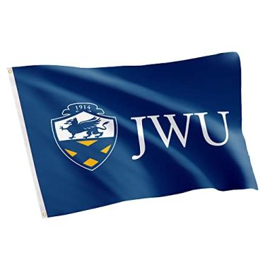 Imagem de Bandeira Johnson & Wales University Wildcats JWU 100% poliéster interior exterior 3 pés x 5 pés (estilo 3a)