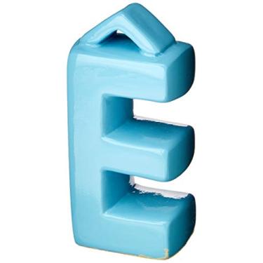 Imagem de Letra Ê Decorativa Com Acento Ceramicas Pegorin Azul Bebe