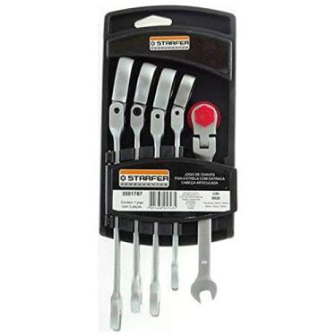 Imagem de Starfer Chave Combinada com Catraca Articulada 8 a 14mm