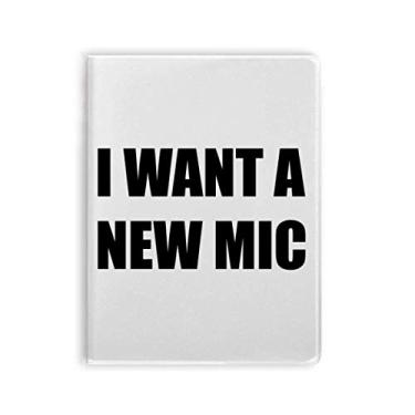 Imagem de Diário de capa macia I Want A New Mic Art Deco para presente moderno
