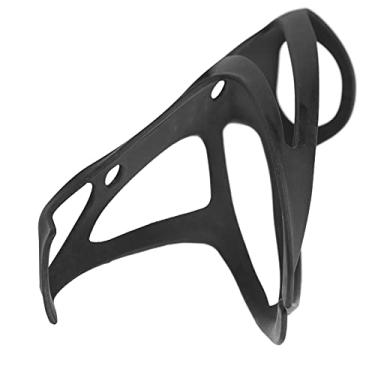 Imagem de Gaiola de garrafa, fibra de carbono e fibra de nylon suporte para garrafa de água integrado durável para mountain bike para estrada (preto)