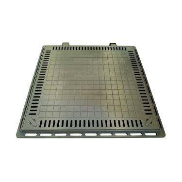 Imagem de Tampa Casa Máquina Piscina Lisa Articulada Grelha 80x80cm B1
