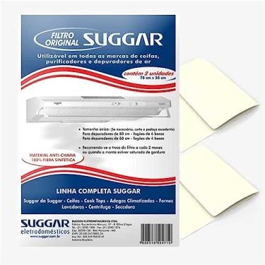 Imagem de Filtro de Manta Depurador 58 x 78 cm Branco com 2 Suggar