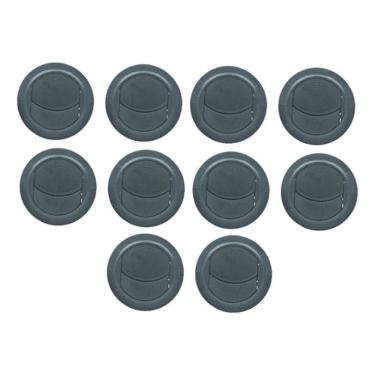 Imagem de 10x Difusor Ar Condicionado Caminhão Trator Van 68mm - Preto