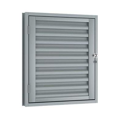 Imagem de Porta de Aço 1 Folha para Alçapão Laminado Riobras 80cmx60cm Cinza