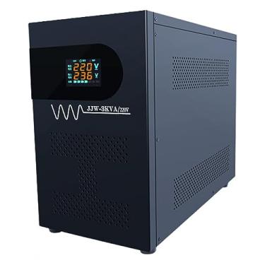 Imagem de Estabilizador de tensão, 1KVA/2KVA único regulador de tensão CA regulador de alta precisão automático adequado para eletrodomésticos instáveis, preto, 2KVA