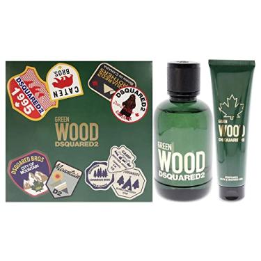 Imagem de Dsquared2 Spray EDT masculino Green Wood 100 ml, gel de banho e banho de 150 ml, conjunto de presente de 2 peças