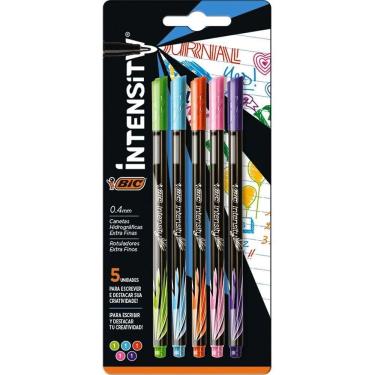 Imagem de Caneta Hidrográfica Extra Fina Intensity Ponta 0,4Mm 5 Cores