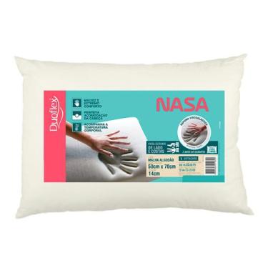 Imagem de Travesseiro Nasa Anatômico Para Dormir De Lado E Costas - Duoflex